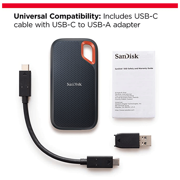 SSD 2TB سانديسك اكستريم محمول | SDSSDE61-2T00-G25