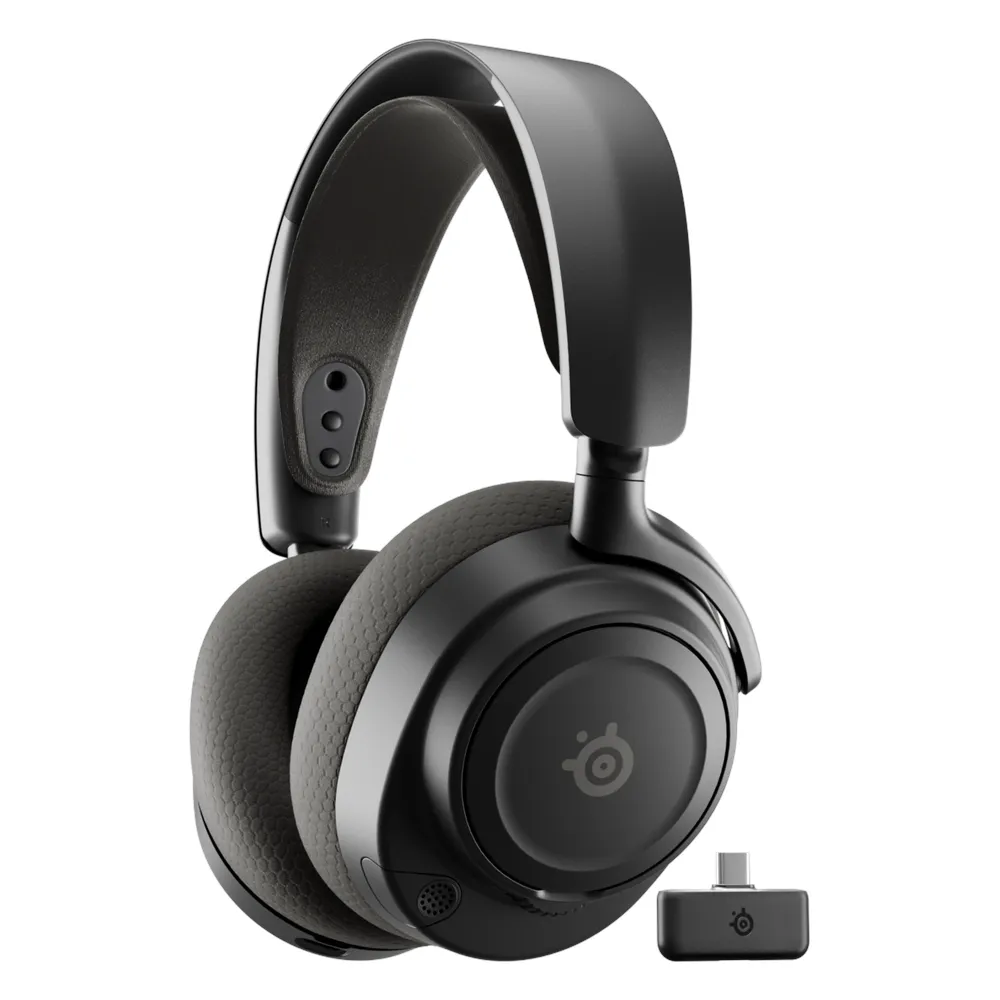 SteelSeries Arctis Nova 7 Wireless Gaming Headphones, 2.4 GHz Wireless, Bluetooth, 3.5 mm jack, Over-Ear, Cosed Back, ClearCast Gen 2 Microphone, 40 mm Speaker with Neodymium Magnets, Black, 1 Year Warranty | 61730