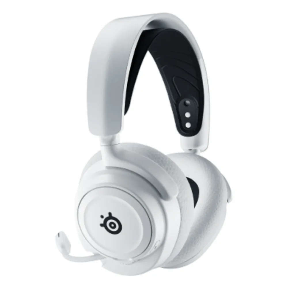 SteelSeries Arctis Nova 7 Wireless Gaming Headphones, 2.4 GHz Wireless, Bluetooth, 3.5 mm jack, Over-Ear, Cosed Back, ClearCast Gen 2 Microphone, 40 mm Speaker with Neodymium Magnets, White, 1 Year Warranty | 61731