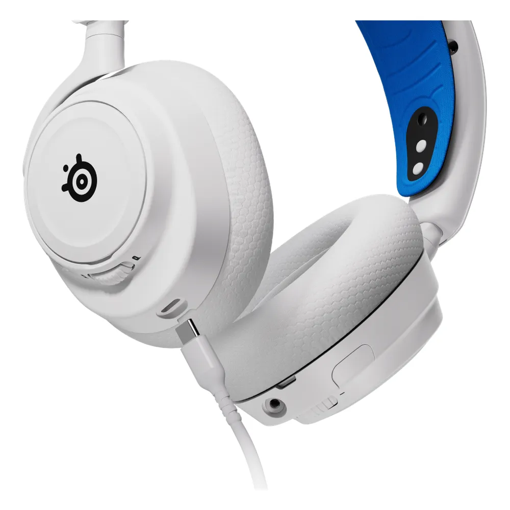سماعة رأس للألعاب Steelseries Arctis Nova 7P Gen 2 Wireless، 2.4 GHz لاسلكي، بلوتوث، 3.5 mm jack، تصميم فوق الأذن، تصميم مغلق، ClearCast Gen 2 مايكروفون، 40 mm Speaker مع Neodymium Magnets، أبيض، ضمان سنة واحدة | 61745