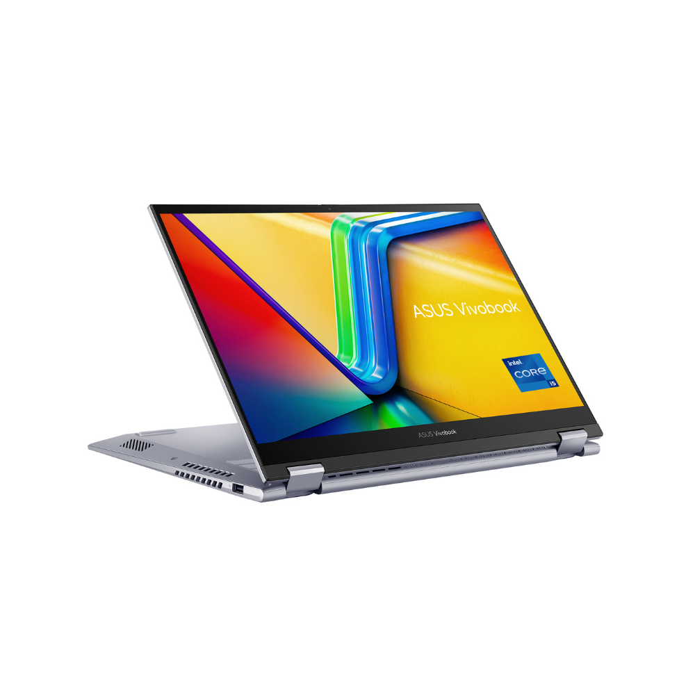 جهاز ASUS Vivobook S14 Flip بمعالج Intel Core i5-13420H وذاكرة وصول عشوائي (RAM) سعة 16 جيجابايت و SSD سعة 512 جيجابايت وشاشة لمس WUXGA مقاس 14 بوصة ونظام تشغيل Windows 11 Home ولوحة مفاتيح عربية وإنجليزية وضمان لمدة سنة | TP3402VA-LZ669W