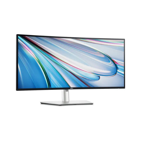 شاشة Dell U3425WE المنحنية مقاس 34 بوصة فائقة الوضوح بدقة WQHD (3440 × 1440) ومضادة للتوهج، مزودة بمنافذ HDMI و RJ-45 و USB-C و Thunderbolt Hub، وإمكانية تعديل الارتفاع/الإمالة/الدوران، مع ضمان لمدة 3 سنوات | U3425WE
