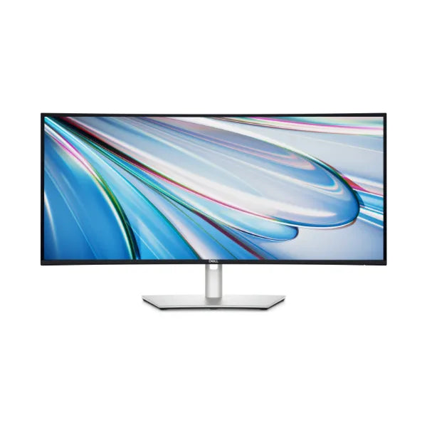 شاشة Dell U3425WE المنحنية مقاس 34 بوصة فائقة الوضوح بدقة WQHD (3440 × 1440) ومضادة للتوهج، مزودة بمنافذ HDMI و RJ-45 و USB-C و Thunderbolt Hub، وإمكانية تعديل الارتفاع/الإمالة/الدوران، مع ضمان لمدة 3 سنوات | U3425WE