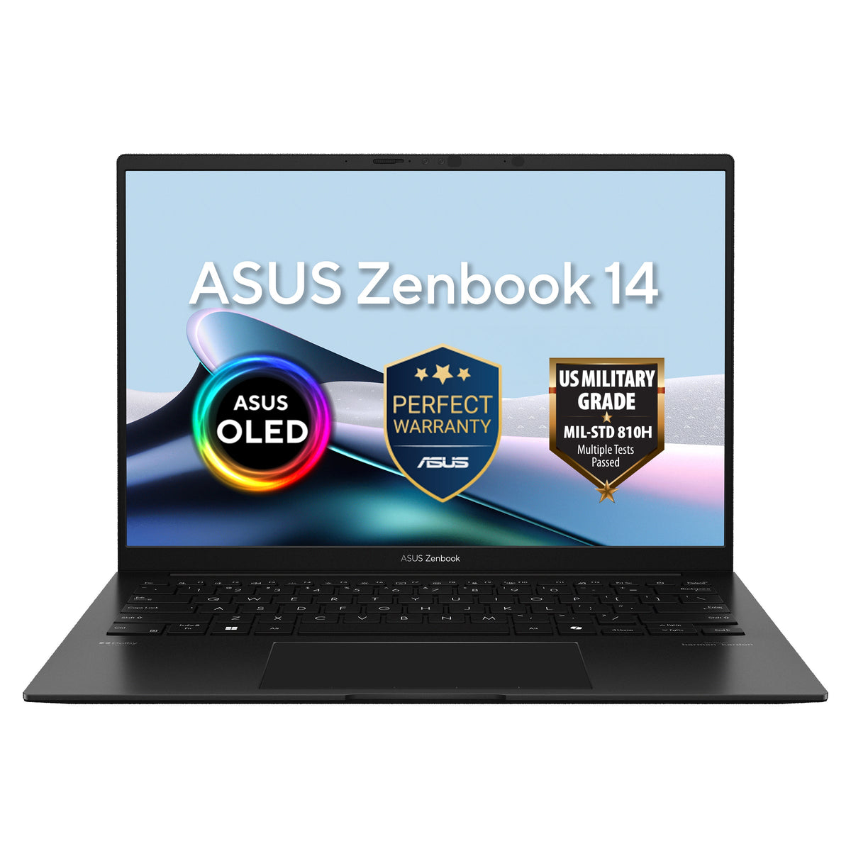 Asus Zenbook S 14 Laptop, AMD Ryzen AI 7 445 Processor, 32GB RAM, 1TB SSD, 14.0" WUXGA OLED Display, Windows 11 Home, Backlit English & Arabic Keyboard, 1 Year Warranty | UM3406GA-QD031W