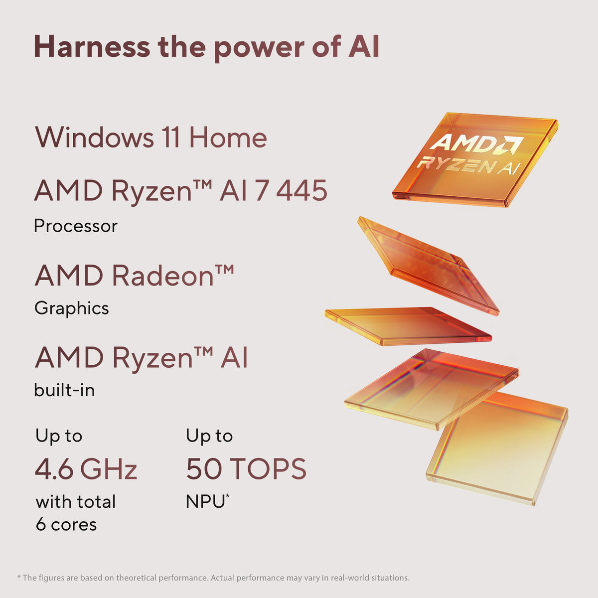 Asus Zenbook S 14 Laptop, AMD Ryzen AI 7 445 Processor, 32GB RAM, 1TB SSD, 14.0" WUXGA OLED Display, Windows 11 Home, Backlit English & Arabic Keyboard, 1 Year Warranty | UM3406GA-QD031W