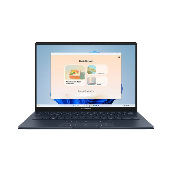 ASUS Zenbook 14 Intel Core Ultra 7 255H Processor, 16 GB RAM, 1TB SSD, 14" 3K Touch OLED Display, 120Hz, Windows 11 Home, English & Arabic Keyboard, Ponder Blue, 1 Year Warranty | UX3405CA-PZ052W