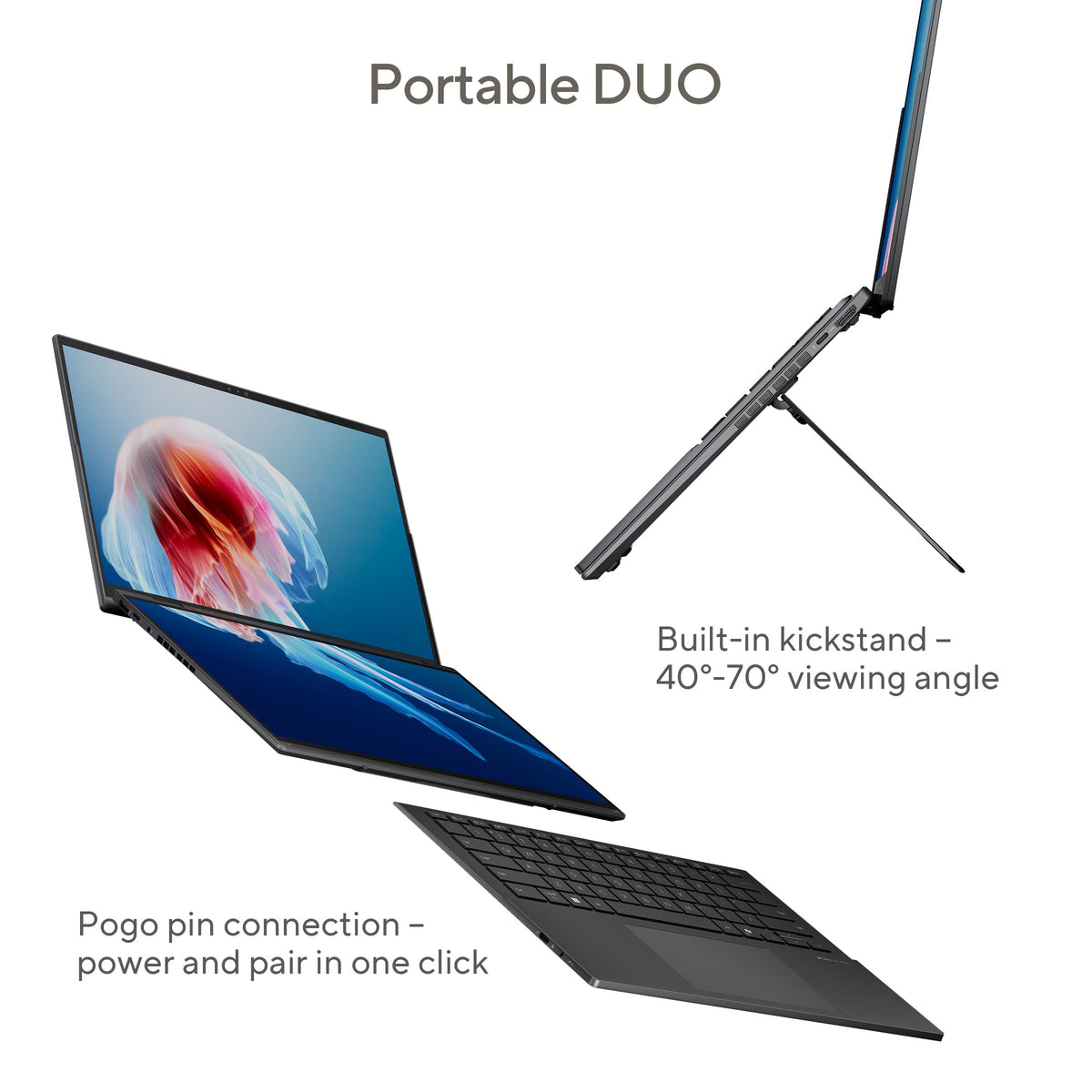 ASUS Zenbook Duo Intel Core Ultra 9 Processor, 32 GB RAM, 2TB PCIE G4 SSD, Intel Arc Graphics, WINDOW 11 HOME, 14", GRAY | UX8406CA-PZ005W