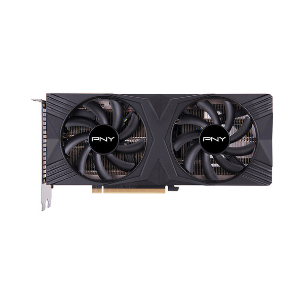 PNY GeForce RTX 4060 Ti VERTO Dual Fan OC Edition Graphics Card, GDDR6 16 GB 128-bit Memory, HDMI 2.1, DP 1.4a Outputs, PCI Express 4.0, 2550 MHz Boost Clock, 288 GB/s Memory Bandwidth, 1 Year Warranty | VCG4060T16DFXPB1-E