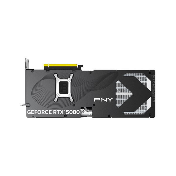 PNY GeForce RTX 5080 EPIC-X Triple Fan OC Edition Graphics Card, GDDR7 16 GB 256-bit Memory, HDMI 2.1b, DP 2.1b Outputs, PCI Express 5.0, 2625 MHz Boost Clock, 960 GB/s Memory Bandwidth, 1 Year Warranty | VCG508016TFXPB1-O