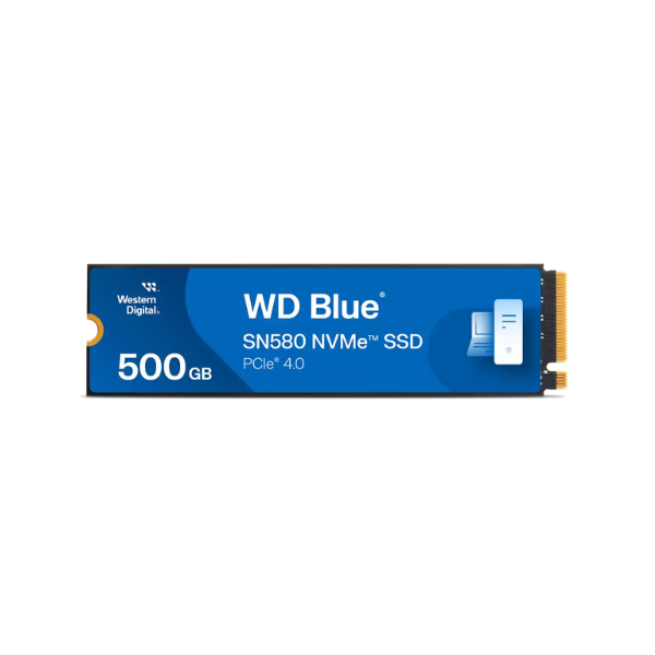 محرك أقراص WD Blue SN580 NVMe SSD – سعة 500 جيجابايت، ضمان لمدة عام واحد | WDS500G3B0E