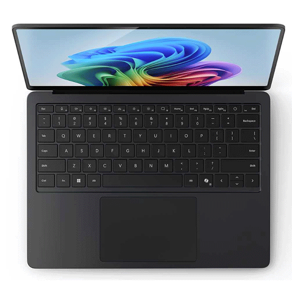 Microsoft Surface Laptop 7 Copilot+ PC, Snapdragon X Elite Processor, 16 GB RAM, 512 GB SSD, 15" Pixel Sense Flow Display, Windows 11 Home, Black, 1 Year Warranty | ZHH-00039