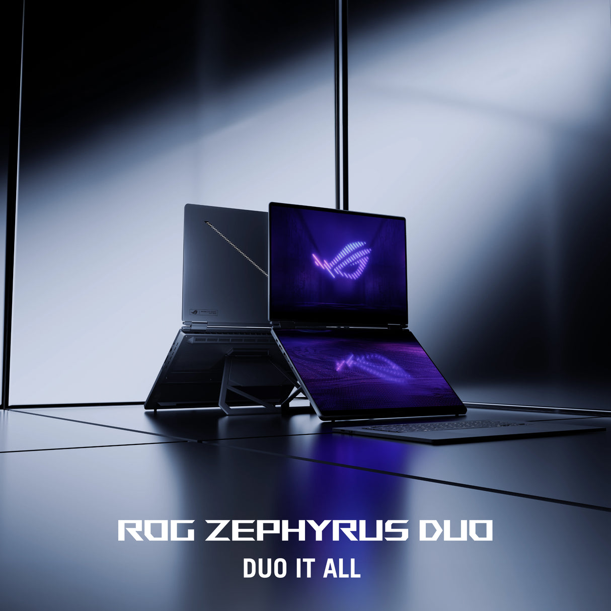 Asus ROG Zephyrus Duo 16 Laptop, Intel Core Ultra 9 386H Processor, 64GB RAM, 2TB SSD, RTX 5090 24GB Graphics, Dual 16" 3K OLED 120Hz Touch Displays, Windows 11 Home, 1-Zone RGB English & Arabic Keyboard, ROG Backpack, 1 Year Warranty | GX651AX-SR014W