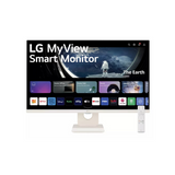 شاشة LG 27SR50F-W الذكية مقاس 27 بوصة بدقة FHD (1920 × 1080)، HDMI، قابلة للإمالة، قابلة للتعديل، أبيض، ضمان لمدة عام | 27SR50F-W