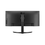 شاشة LG 34WQ75C-B مقاس 34 بوصة QHD (3440 × 1440) منحنية فائقة الاتساع، HDMI، DP، RJ-45، USB-C، إمالة/ارتفاع، قابلة للتعديل، ضمان سنة واحدة | 34WQ75C-B
