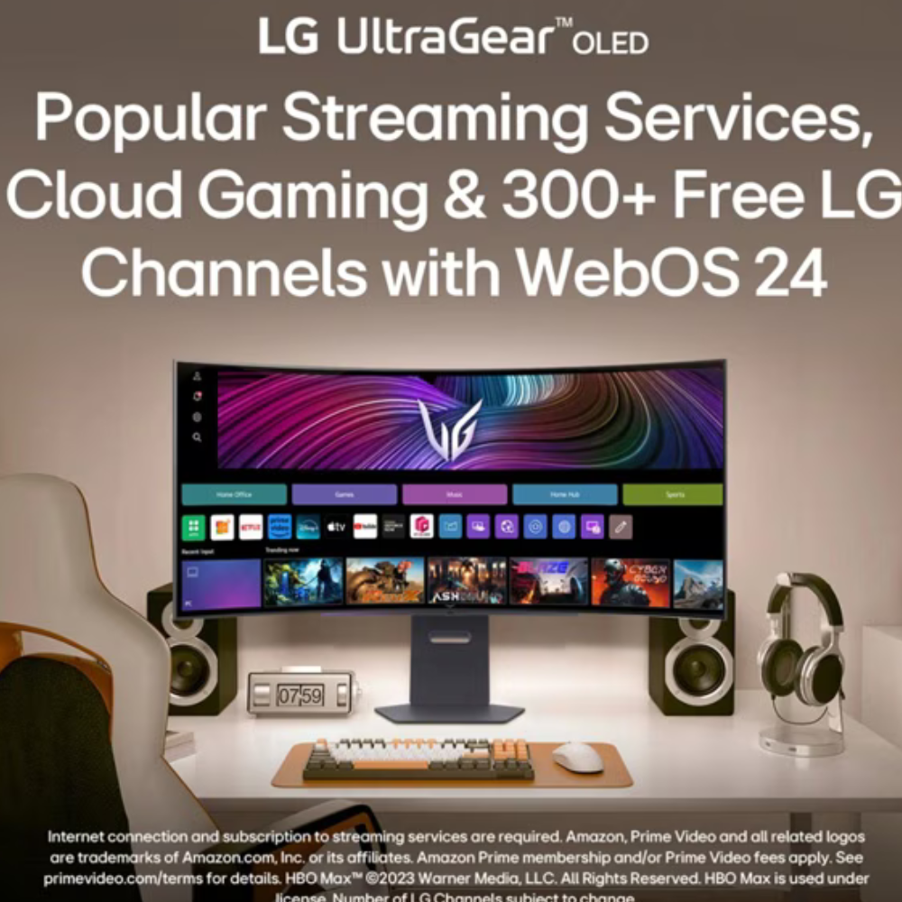 LG UltraGear 45GX90SA-B 45" WQHD (3440 x 1440) Gaming Monitor, Anti-glare, DP, HDMI, USB-C, Height//Swivel/Tilt Adjustable, 1 Year warranty | 45GX90SA-B