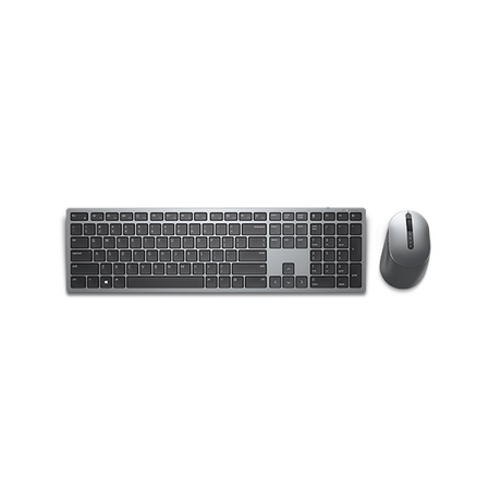 Dell Multi-Device KM7321W English & Arabic Keyboard & Mouse Combo, Wireless, Bluetooth, 100% Keyboard Layout, Scissor-Switch Keys, 12 programmable F-keys, 1000-4000 DPI Optical Mouse Sensor, Right-Handed Mouse Design, Titan Gray, 1 Year Warranty |