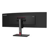 شاشة منحنية Lenovo ThinkVision P49w-30 49 بوصة بدقة 5K (5120 × 1440)، مضادة للتوهج، USB-C، HDMI، DP، RJ45، ارتفاع/إمالة/دوران، قابلة للتعديل، مكبرات صوت مدمجة، ضمان 3 سنوات | 63DBRAT1UK