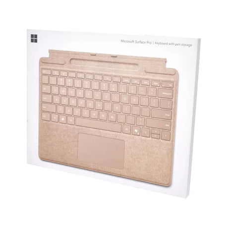 Microsoft Surface Pro Arabic & English Keyboard with Slim Pen & Copilot, Magnetic Connection & Bluetooth, Oatmeal, 1 Year Warranty | 8X6-00158
