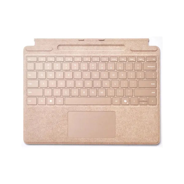 Microsoft Surface Pro Arabic & English Keyboard With Copilot, Magnetic Connection, Oatmeal, 1 Year Warranty | 8XA-00158