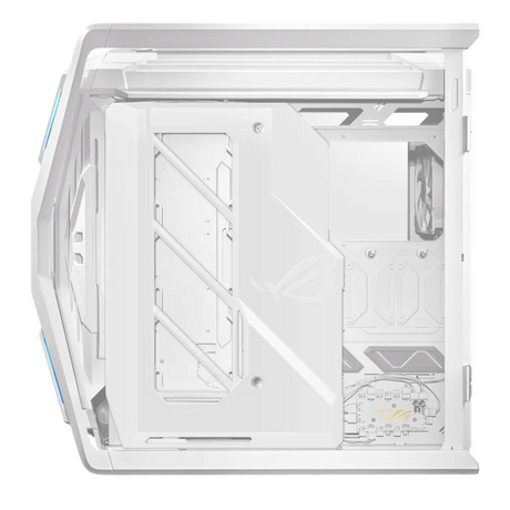 Asus ROG Hyperion GR701 E-ATX PC Case, Tempered Glass Left & Right Panels, 460mm GPU Support, 4 x 140 mm (PWM) Fans with AR GB Fan Hub, USB 3.2 Gen 2 & 60W fast charging, White, 1 Year Warranty | 90DC00F3-B39000