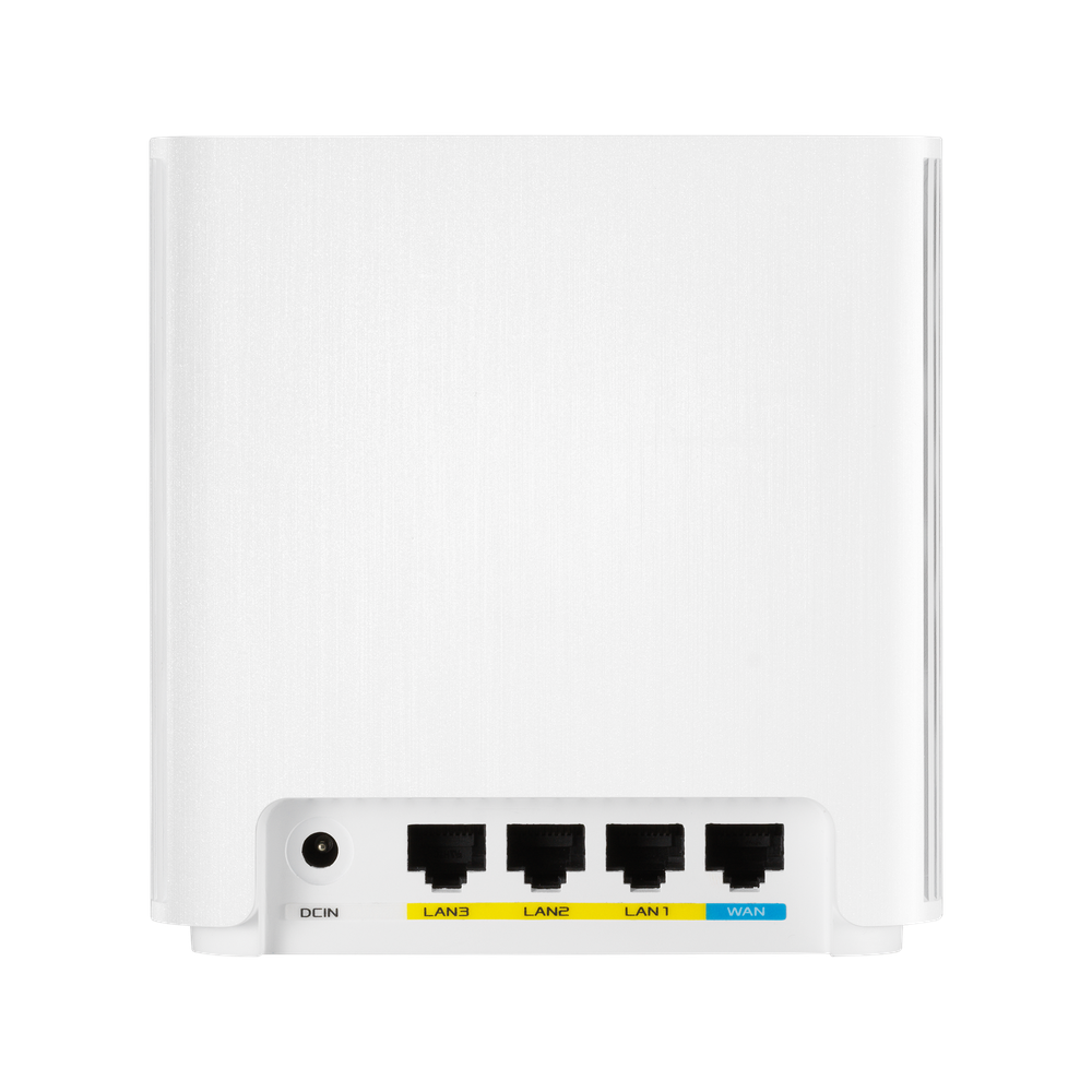 Asus ZenWiFi XD6 Series Mesh Router, 5 GHz Up to 4804 Mbps, 2.4 GHz Up to 574 Mbps, 6 x Internal Antennas, 1.6GHz Tri-Core Processor, 2700 sq ft Coverage, AiMesh Supported, 1 Year Warranty | 90IG06F0-MO3R60
