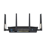 راوتر Asus ثنائي النطاق WiFi 7 AiMesh قابل للتوسيع، 5 جيجاهرتز حتى 5764 ميجابت في الثانية، 2.4 جيجاهرتز حتى 1376 ميجابت في الثانية، 4 هوائيات خارجية، معالج رباعي النواة 2.6 جيجاهرتز، منفذ ألعاب ووضع ألعاب الهاتف المحمول، ضمان لمدة سنة | 90IG08V0-MO3N0V