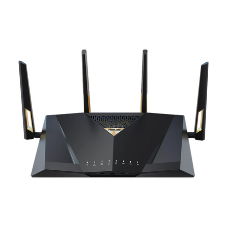 Asus Dual-band WiFi 7 AiMesh Extendable Router, 5 GHz Up to 5764 Mbps, 2.4 GHz Up to 1376 Mbps, 4 x External Antennas, 2.6 GHz Quad-Core Processor, Gaming Port & Mobile Game Mode, 1 Year Warranty | 90IG08V0-MO3N0V