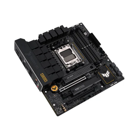 Asus TUF GAMING B650M-PLUS Motherboard, AM5 Socket, micro-ATX Form Factor, DDR5 Ram, PCIe 4.0 With SafeSlot Core+, HDMI, DisplayPort, Realtek 2.5 GB Ethernet With TUF LANGuard, Aura Sync, 1 Year Warranty | 90MB1BG0-M0EAY0