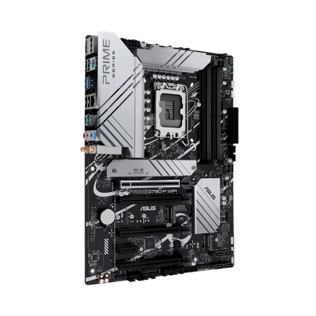لوحة أم Asus PRIME Z790-P WiFi، مقبس LGA 1700، مقاس ATX، ذاكرة DDR5، PCIe 5.0 مع SafeSlot Core+، Wi-Fi 6، بلوتوث v5.2، USB 20 GBps، HDMI، DisplayPort، إيثرنت Realtek 2.5 GB With Asus LANGuard، إضاءة Aura Sync، ضمان سنة واحدة | 90MB1CJ0-M1EAYO