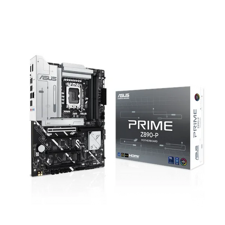 لوحة أم Asus PRIME Z890-P، مقبس LGA 1851، مقاس ATX، ذاكرة DDR5، PCIe 5.0 مع SafeSlot Core+، USB 20 GBps، HDMI، DisplayPort، إيثرنت Realtek 2.5 GB With Asus LANGuard، إضاءة Aura Sync، ضمان سنة واحدة | 90MB1I50-M0EAY0
