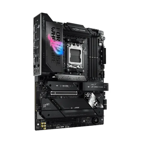 Asus ROG STRIX X870E-E GAMING WiFi Motherboard, AM5 Socket, ATX Form Factor, DDR5 Ram, PCIe 5.0 With SafeSlot Core+, Wi-Fi 7, Bluetooth v5.4, HDMI, DisplayPort, Intel 2.5 GB Ethernet With Asus LANGuard, Aura Sync, 1 Year Warranty | 90MB1IB0-M0EAY0