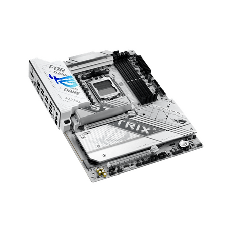 لوحة أم Asus ROG STRIX X870-A GAMING WiFi، مقبس AM5، مقاس ATX، ذاكرة DDR5، PCIe 5.0 مع SafeSlot Core+، Wi-Fi 7، بلوتوث v5.4، Thunderbolt 4، HDMI، DisplayPort، إيثرنت Intel 2.5 GB With Asus LANGuard، إضاءة Aura Sync، ضمان سنة واحدة