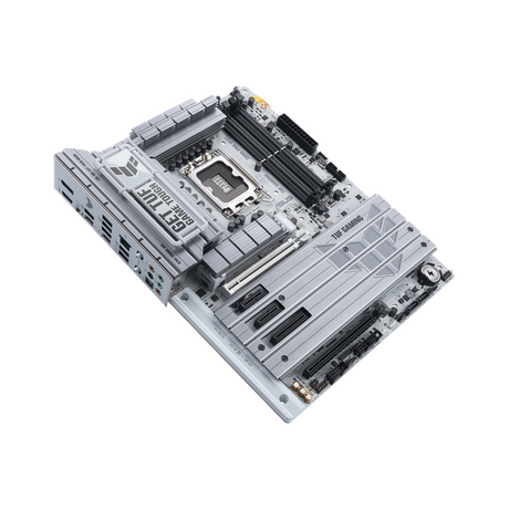 لوحة أم Asus TUF GAMING Z890-PRO WiFi، مقبس LGA 1851، مقاس ATX، ذاكرة DDR5، PCIe 5.0 مع SafeSlot Core+، Wi-Fi 7، بلوتوث v5.4، HDMI، DisplayPort، Thunderbolt 4، إيثرنت Intel 2.5 GB With TUF LANGuard، إضاءة Aura Sync، ضمان سنة واحدة