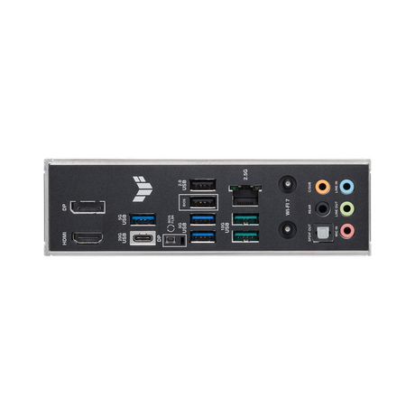 لوحة أم Asus TUF GAMING B860-PLUS WiFi، مقبس LGA 1851، مقاس ATX، ذاكرة DDR5، PCIe 5.0 مع SafeSlot Core+، Wi-Fi 7، بلوتوث v5.4، HDMI، DisplayPort، Thunderbolt 4، إيثرنت Realtek 2.5 GB With TUF LANGuard، إضاءة Aura Sync، ضمان سنة واحدة