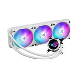 Asus ROG Strix LC III 360 ARGB AIO Liquid Cooler, 360° Rotatable Water Block LCD, Supports Intel, AMD Sockets, White, 1 Year Warranty | 90RC00W2-M0UAY0