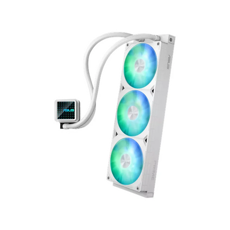 Asus Prime LC 360 ARGB AIO Liquid Cooler, Customizable Infinity Mirror, Supports Intel, AMD Sockets, White, 1 Year Warranty | 90RC0102-B0EAY0