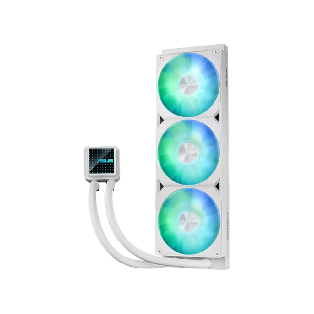 Asus Prime LC 360 ARGB AIO Liquid Cooler, Customizable Infinity Mirror, Supports Intel, AMD Sockets, White, 1 Year Warranty | 90RC0102-B0EAY0