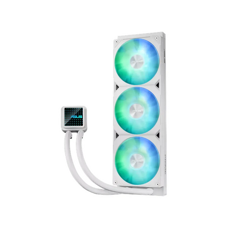 Asus Prime LC 360 ARGB AIO Liquid Cooler, Customizable Infinity Mirror, Supports Intel, AMD Sockets, White, 1 Year Warranty | 90RC0102-B0EAY0