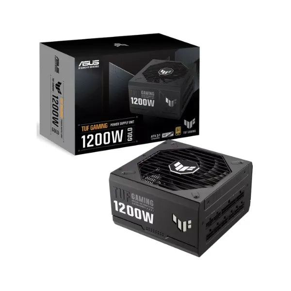 Asus TUF Gaming 80 Plus Gold Power Supply, 1200W, Fully Modular, ATX, 1 Year Warranty | 90YE00S0-B0NA00