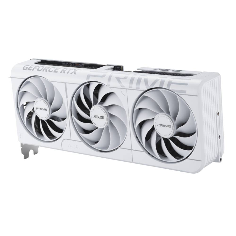 Asus PRIME GeForce RTX 5070 OC Edition Graphics Card, GDDR7 12 GB 192-bit Memory, HDMI 2.1b & DP 2.1b Outputs, PCI Express 5.0, 2587 MHz Core Clock, 28  GBps Memory Clock, SFF Compatible, White, 1 Year Warranty | 90YV0M19-M0NA00