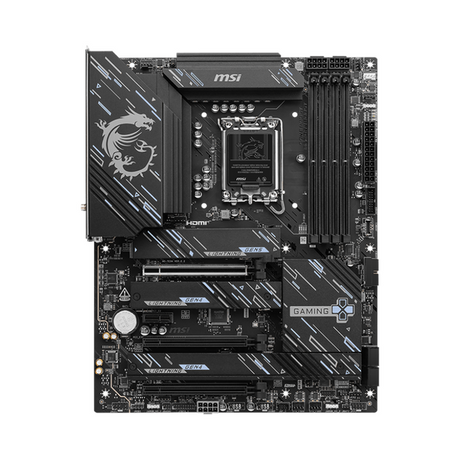 Msi Z890 Gaming Plus WiFi Motherboard, LGA 1851 Socket, ATX Form Factor, DDR5 Ram, PCIe 5.0 With EZ PCIe Clip II, Intel Killer Wi-Fi 7 BE1750x, Bluetooth 5.4, USB 40 GBps, HDMI 2.1, DisplayPort 1.4, Thunderbolt4 (Type-C), Intel Killer E5000B 5G LAN, EZ