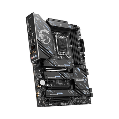 Msi Z890 Gaming Plus WiFi Motherboard, LGA 1851 Socket, ATX Form Factor, DDR5 Ram, PCIe 5.0 With EZ PCIe Clip II, Intel Killer Wi-Fi 7 BE1750x, Bluetooth 5.4, USB 40 GBps, HDMI 2.1, DisplayPort 1.4, Thunderbolt4 (Type-C), Intel Killer E5000B 5G LAN, EZ