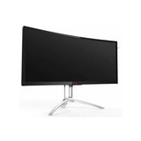 شاشة ألعاب AOC AGON AG352QCX منحنية فائقة الاتساع مقاس 35 بوصة، بدقة (2560x1080)، 200 هرتز، 4 مللي ثانية، FreeSync Premium، HDMI، DP، DVI و VGA، حامل قابل لتعديل الارتفاع/الإمالة/الدوران، أسود وفضي، ضمان لمدة عام | AG352QCX