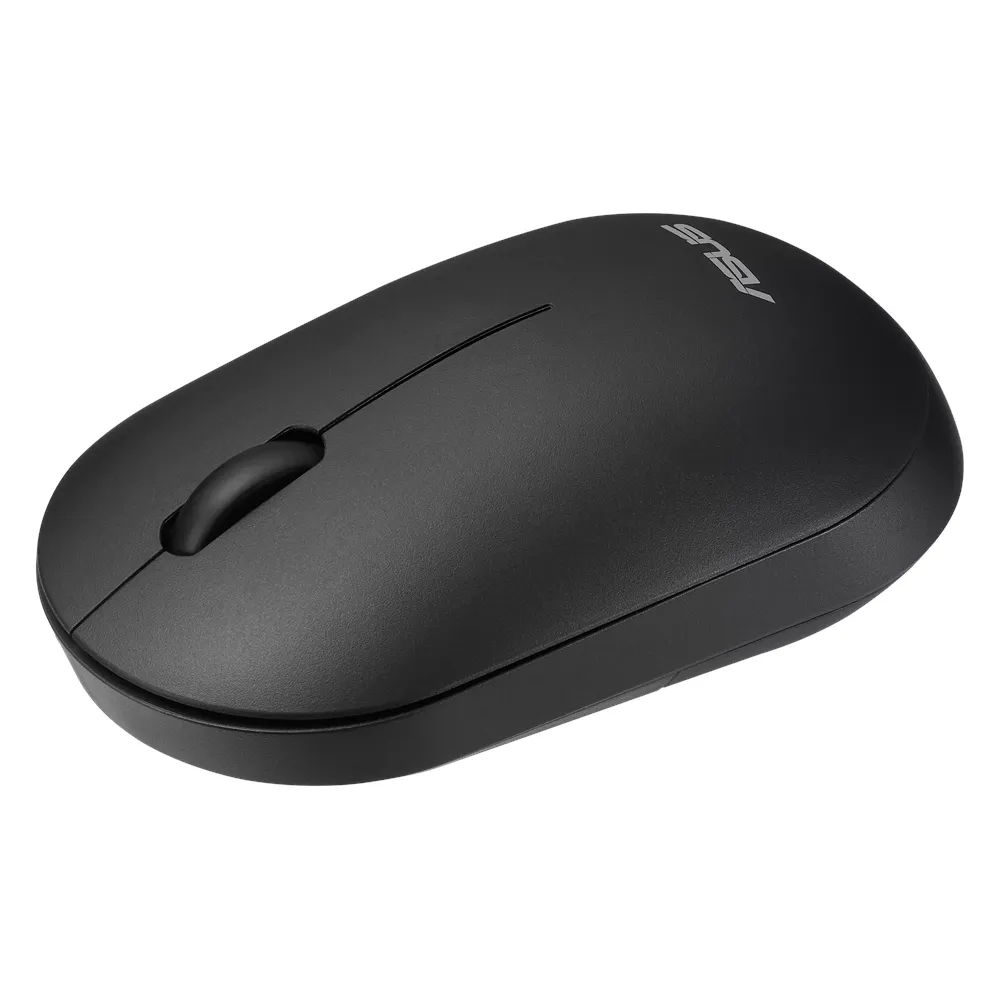 ماوس Asus CW100 Wireless Keyboard & Combo، 2.4Ghz لاسلكي Reciever، تخطيط لوحة مفاتيح كامل 100%، 1600 DPI Optical Mouse Sensor، تصميم Slim Lightweight، عمر بطارية حتى 6 شهراً، أسود، ضمان سنة واحدة | 90XB0700-BKM110