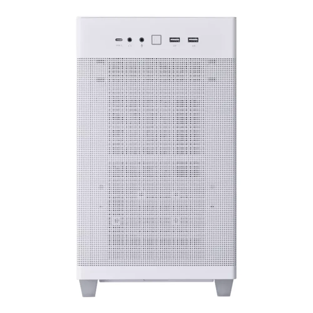 علبة كمبيوتر MicroATX Tower من Asus Prime AP201، ألواح شبكية شبه مرشحة، ألواح جانبية بدون أدوات، مرشحات غبار قابلة للإزالة، مروحة 1 × 120 ملم، دعم لوحدة معالجة الرسوميات (GPU) بحجم 338 ملم، USB 3.2 Gen 2، أبيض، ضمان لمدة عام | 90DC00G3-B39000