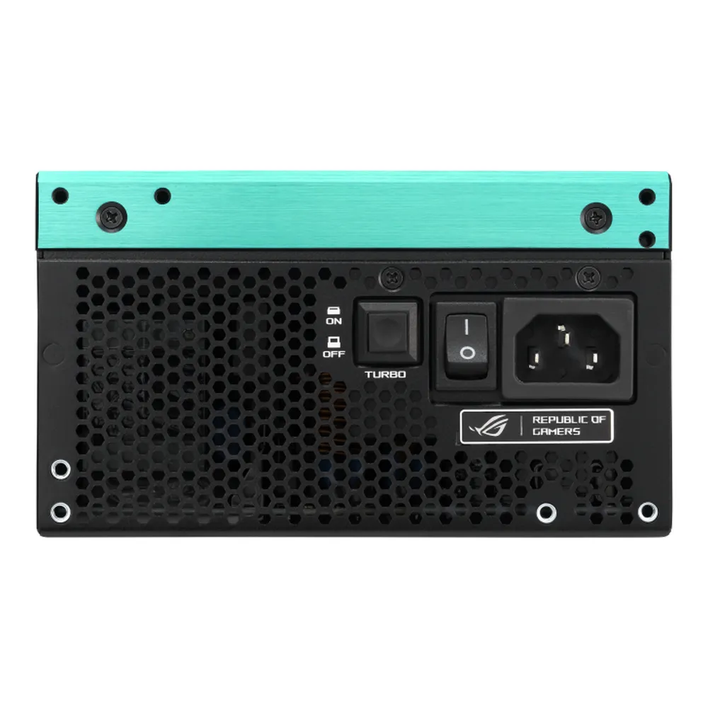 Asus ROG Thor Platinum III Hatsune Miku Edition Power Supply, 1200W, Fully Modular, ATX Form Factor, Magnetic OLED Display, Etched Modular Cables, 1 Year Warranty | 90YE00V6-B0NA00