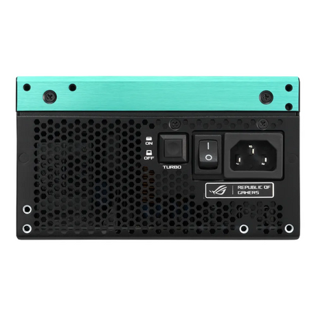 مصدر طاقة Asus ROG Thor Platinum III Hatsune Miku Edition، بقدرة 1200 واط، قابل للتعديل بالكامل، عامل الشكل ATX، شاشة OLED مغناطيسية، كابلات معيارية محفورة، ضمان لمدة عام | 90YE00V6-B0NA00