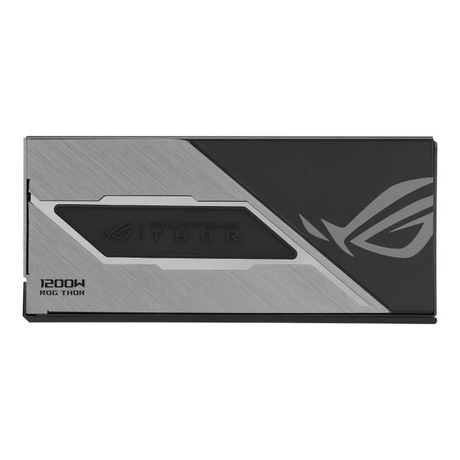 Asus ROG Thor Platinum III Power Supply, 1200W, 80 Plus Platinum, Fully Modular, ATX Form Factor, RTX Ready, Dual Ball Fan Bearings, Magnetic OLED Display, Etched Modular Cables, 1 Year Warranty | 90YE00V2-B0NA00