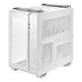 Asus TUF Gaming GT502 ATX Tower PC Case, Front & Left Tempered Glass Panels, Dual Chamber Chassis, Panoramic View, Removeable Dust Filters, Tool-Free Side Panels, 400mm GPU Support, USB 3.2 Gen 2, White, 1 Year Warranty | 90DC0090-B09010