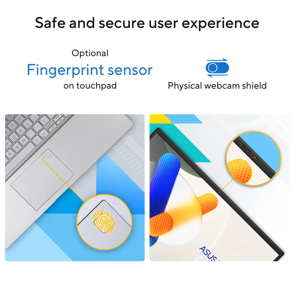 Asus Vivobook 15 Laptop, Intel Core i7-1355U Processor, 16GB RAM, 512GB SSD, 15.6" FHD Display, Windows 11 Home, English & Arabic Backlit Keyboard, Cool Silver, 1 Year Warranty | X1504VA-BQ715W